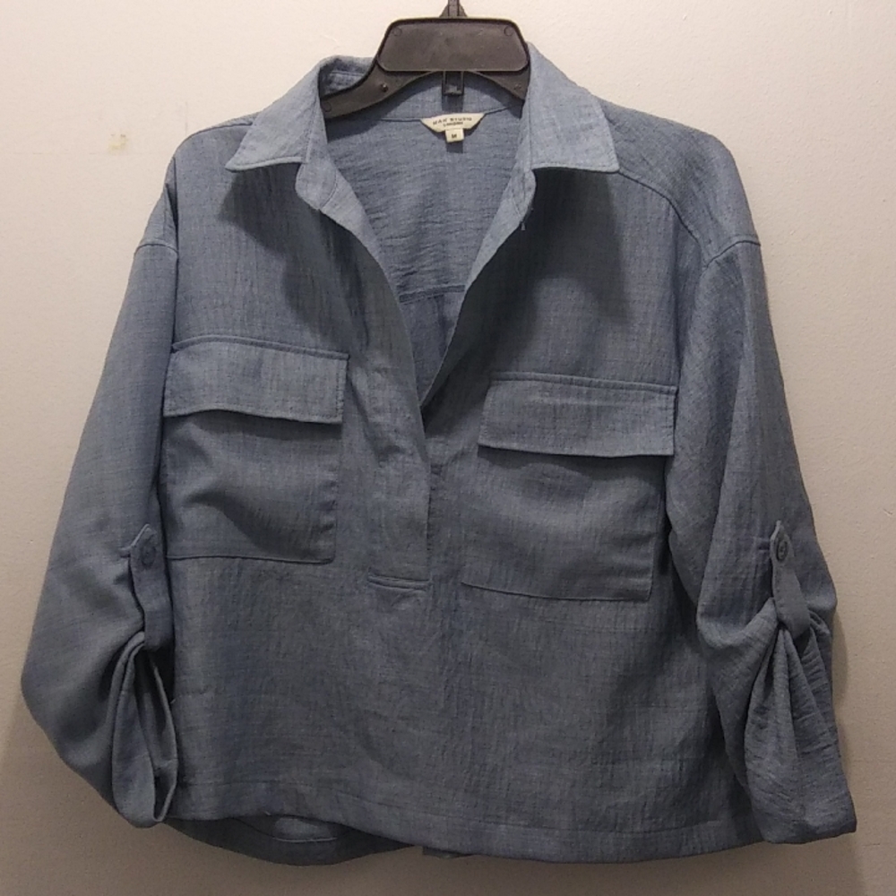 Max Studio Light Blue Top